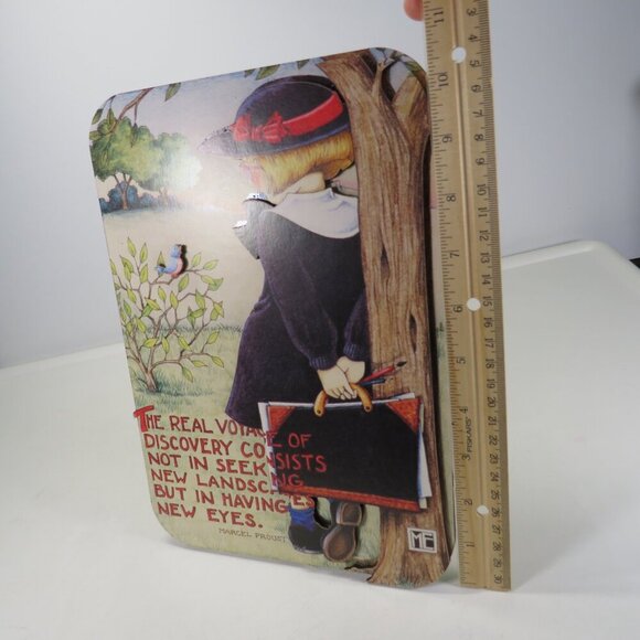 Vintage Mary Engelbreit 3-D stand up sign 10" tall "The Real Voyage..." - Picture 9 of 13